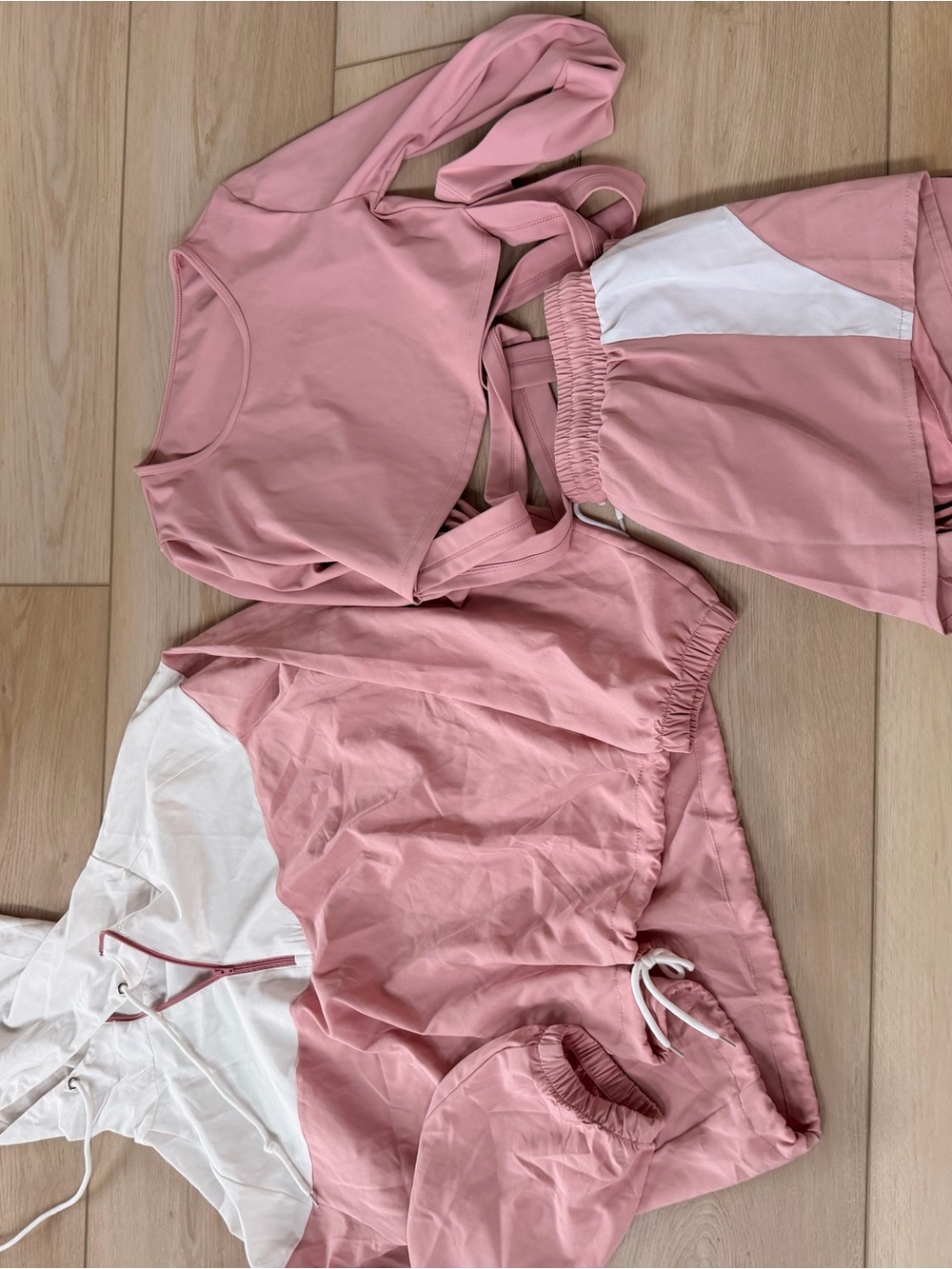 Women’s Pink Two-Tone Lounge & Active Set